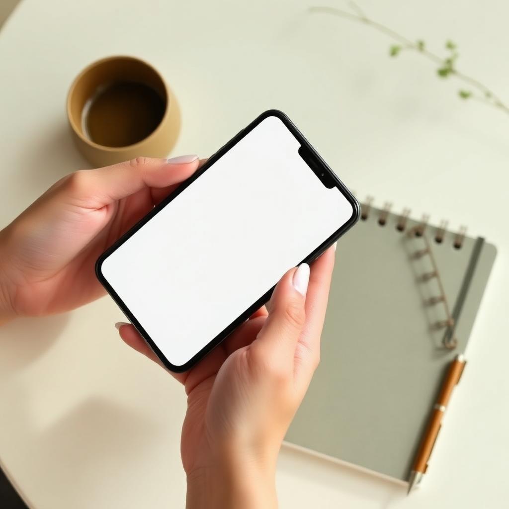 Hands adjusting a treatment plan on a phone screen